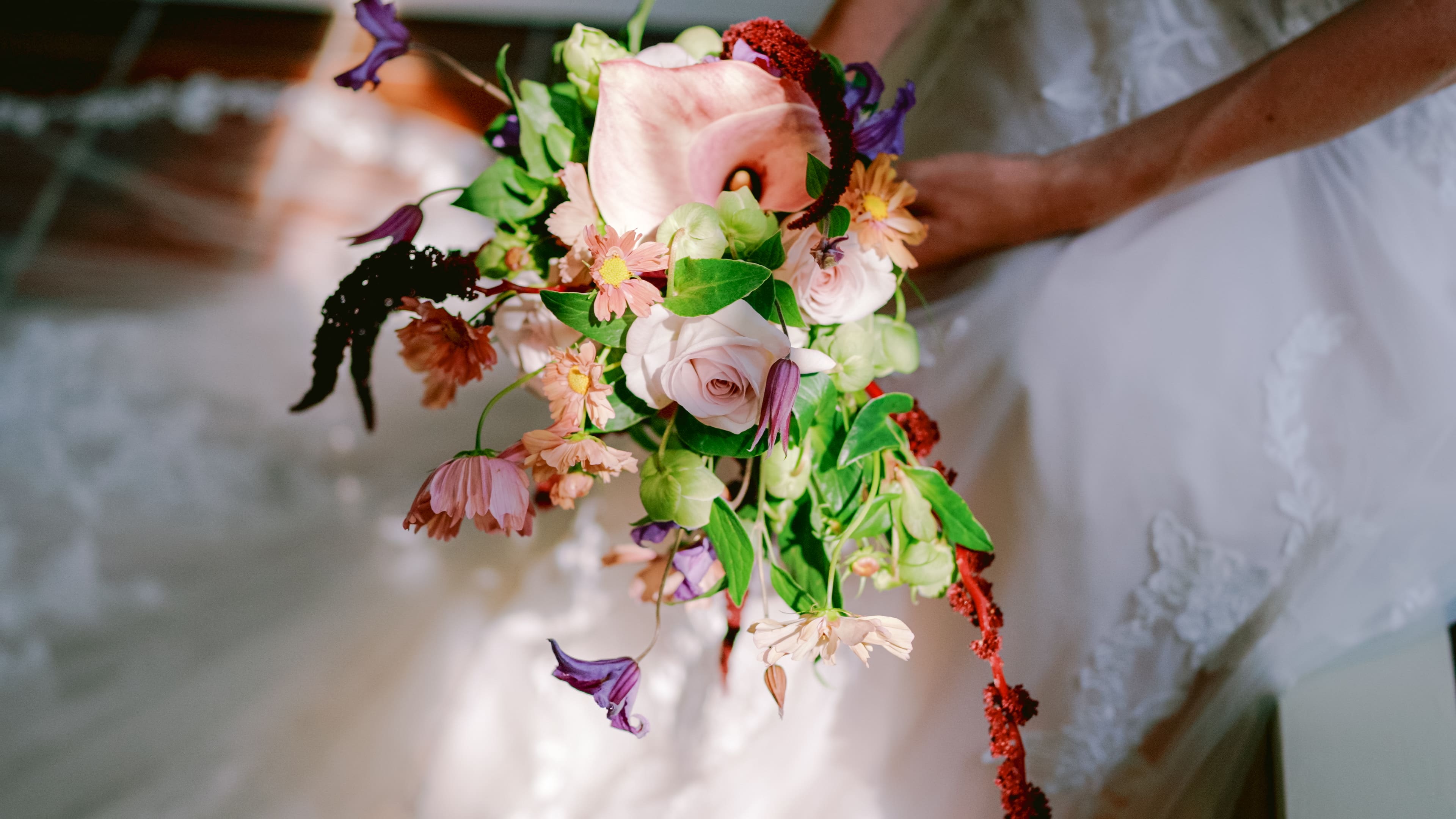 Bridal bouquet closeup